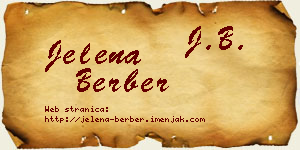Jelena Berber vizit kartica